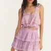 LoveShackFancy Ruffle Mini Skirt - WISTERIA New Arrivals