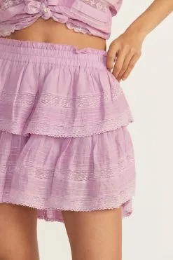 LoveShackFancy Ruffle Mini Skirt