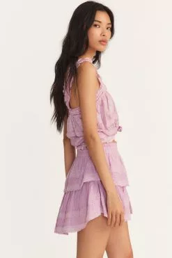 LoveShackFancy Ruffle Mini Skirt