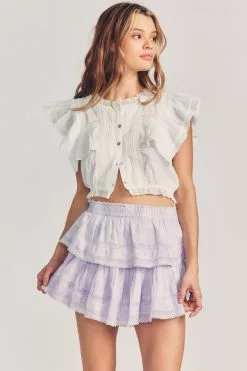 LoveShackFancy Skirts Ruffle Mini Skirt 14 LoveShackFancy Skirts Ruffle Mini Skirt