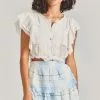 LoveShackFancy Ruffle Mini Skirt Sale