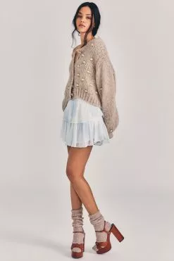 LoveShackFancy Ruffle Mini Skirt Sale