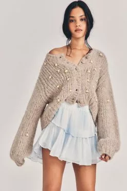 LoveShackFancy Ruffle Mini Skirt Sale