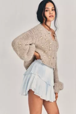 LoveShackFancy Ruffle Mini Skirt Sale