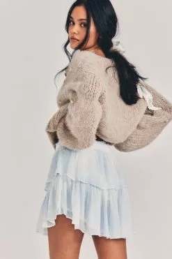 LoveShackFancy Ruffle Mini Skirt Sale