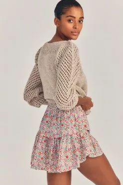 LoveShackFancy X Liberty Ruffle Mini Skirt Sale