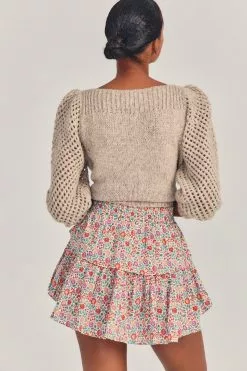 LoveShackFancy X Liberty Ruffle Mini Skirt Sale