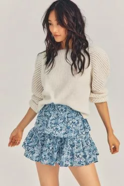 LoveShackFancy X Liberty Ruffle Mini Skirt Sale