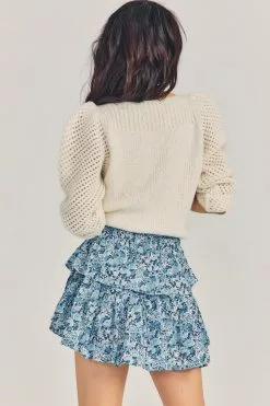 LoveShackFancy X Liberty Ruffle Mini Skirt Sale
