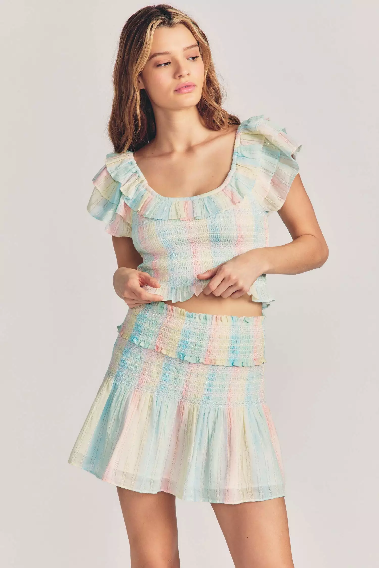 LoveShackFancy Camilla Mini Skirt Sale 1 LoveShackFancy Camilla Mini Skirt Sale