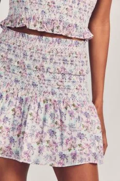 LoveShackFancy Skirts Camilla Mini Skirt