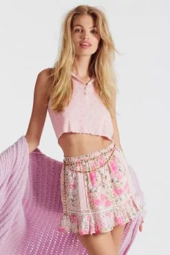 LoveShackFancy Sale Baydar Mini Skirt