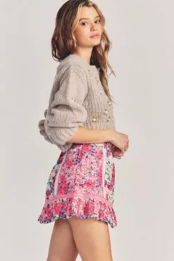LoveShackFancy Baydar Mini Skirt