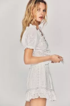 LoveShackFancy Baydar Mini Skirt Skirts 6 LoveShackFancy Baydar Mini Skirt Skirts