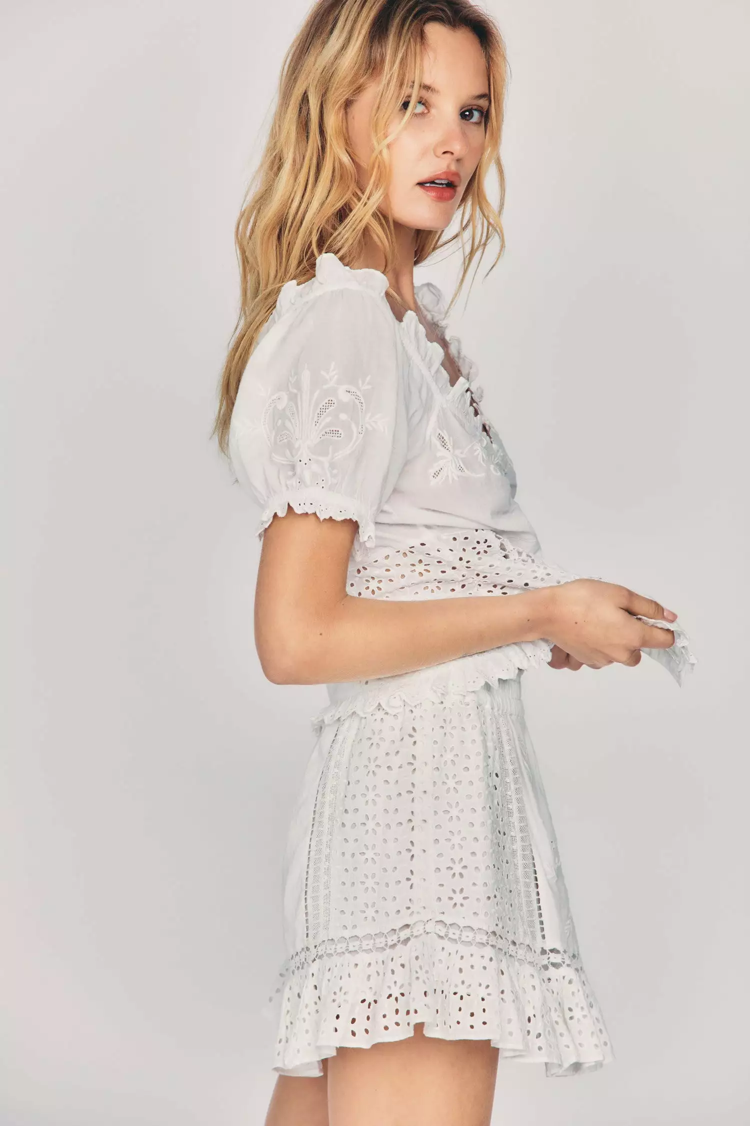 LoveShackFancy Baydar Mini Skirt Skirts 3 LoveShackFancy Baydar Mini Skirt Skirts