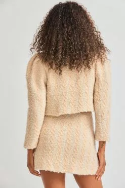 LoveShackFancy Sale Gibson Houndstooth Mini Skirt