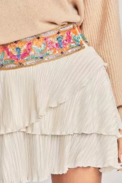 LoveShackFancy Henny Mini Skirt Sale