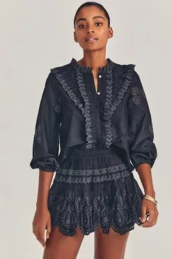 LoveShackFancy Sarie Mini Skirt