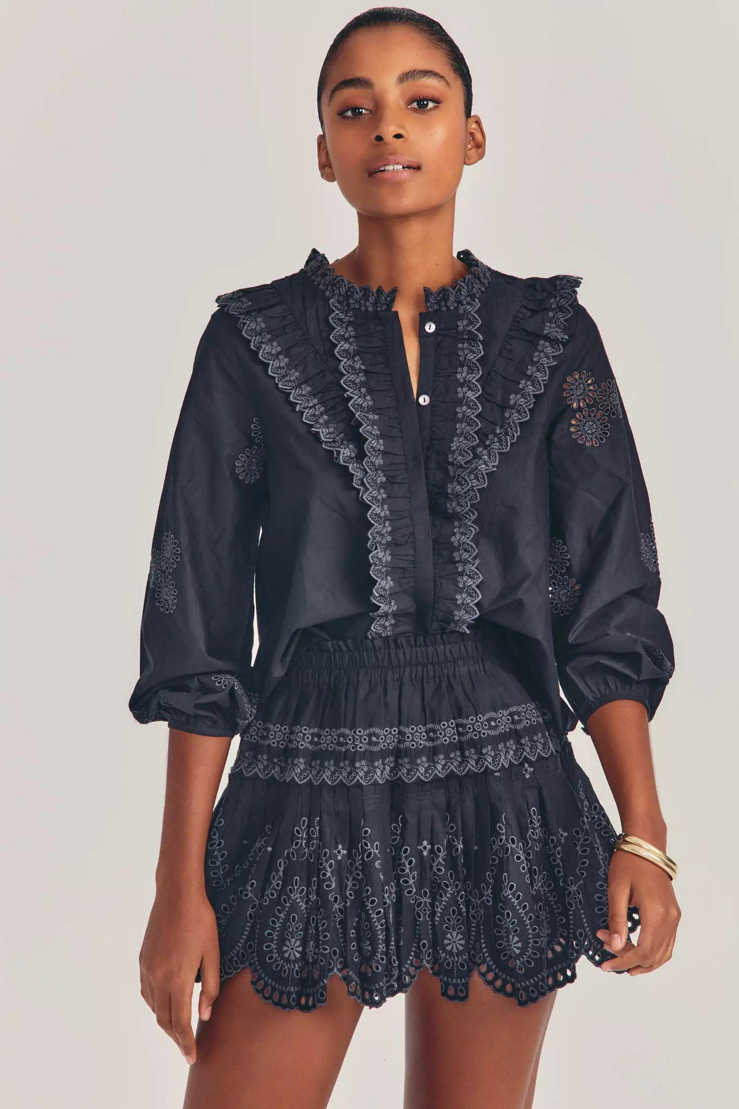 LoveShackFancy Sarie Mini Skirt 1 LoveShackFancy Sarie Mini Skirt