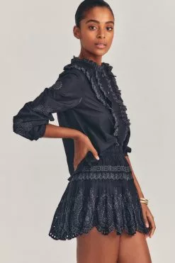 LoveShackFancy Sarie Mini Skirt 6 LoveShackFancy Sarie Mini Skirt