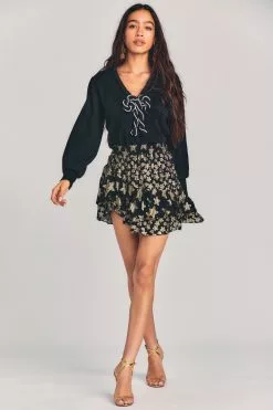 LoveShackFancy Sale Seniya Mini Skirt