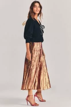 LoveShackFancy Lotty Midi Skirt