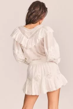 LoveShackFancy New Arrivals Adia Mini Skirt