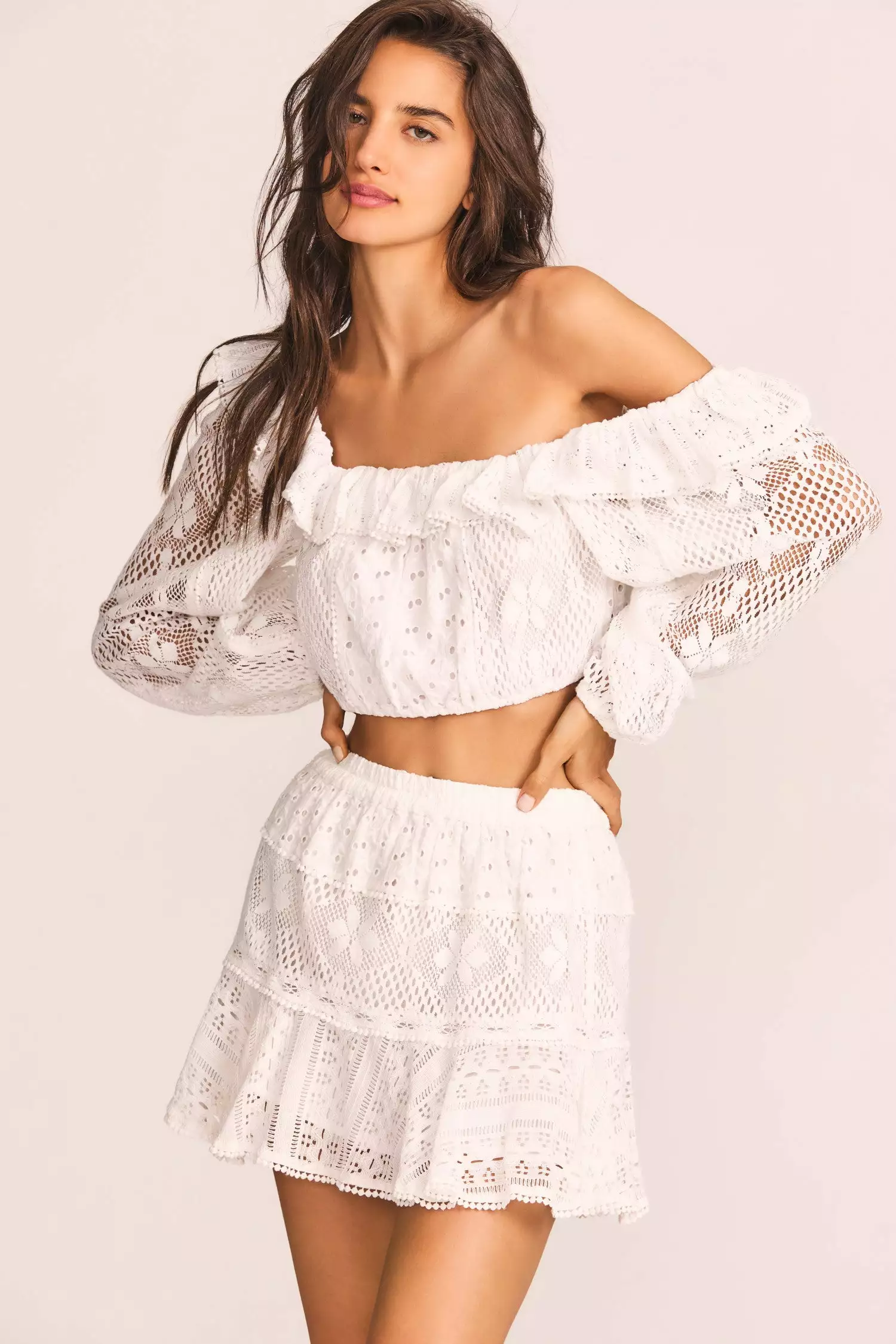 LoveShackFancy Diamond Mini Skirt 1 LoveShackFancy Diamond Mini Skirt