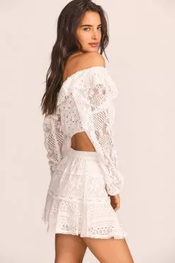 LoveShackFancy Diamond Mini Skirt 6 LoveShackFancy Diamond Mini Skirt