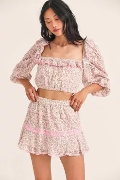 LoveShackFancy Diamond Mini Skirt New Arrivals