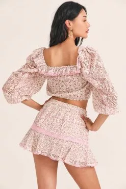 LoveShackFancy Diamond Mini Skirt New Arrivals