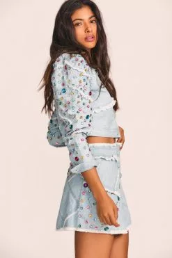 LoveShackFancy New Arrivals Cayde Mini Skirt