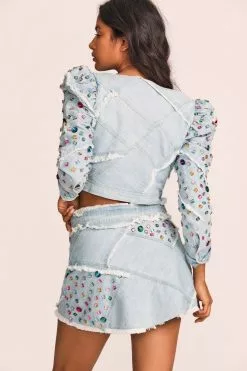 LoveShackFancy New Arrivals Cayde Mini Skirt