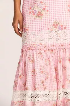 LoveShackFancy Arla Midi Skirt Skirts