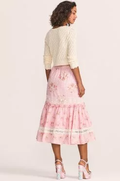 LoveShackFancy Arla Midi Skirt Skirts