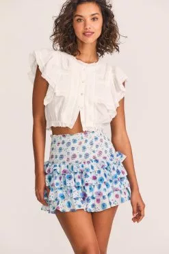 LoveShackFancy New Arrivals Yorkie Mini Skirt