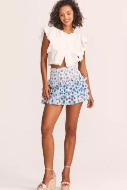 LoveShackFancy New Arrivals Yorkie Mini Skirt
