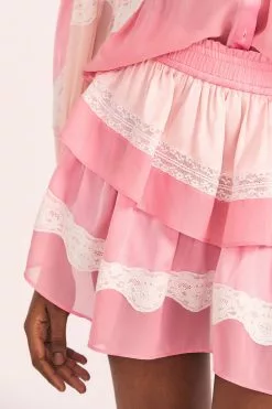 LoveShackFancy Skirts Fia Mini Skirt