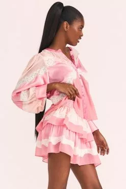 LoveShackFancy Skirts Fia Mini Skirt