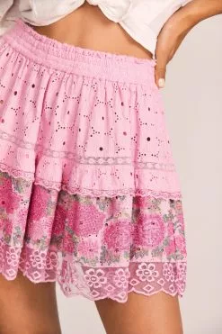 LoveShackFancy Shawna Mini Skirt Skirts