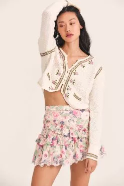 LoveShackFancy Pernille Mini Skirt