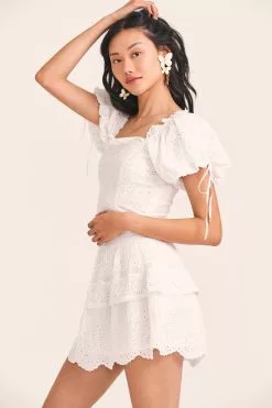 LoveShackFancy Skirts Charmaine Mini Skirt