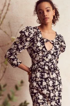 LoveShackFancy Louis Silk Blouse