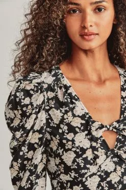 LoveShackFancy Louis Silk Blouse