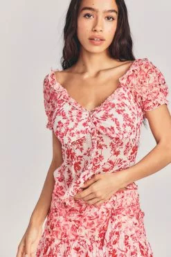 LoveShackFancy Bryant Silk Top