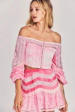 LoveShackFancy Perris Crop Top Sale