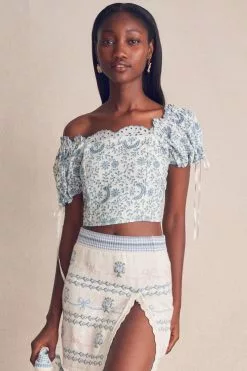 LoveShackFancy Tops Melina Top