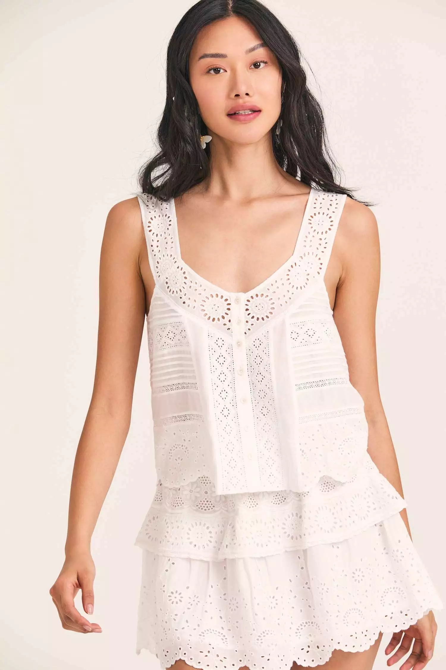 LoveShackFancy Tops Breccan Tank 1 LoveShackFancy Tops Breccan Tank