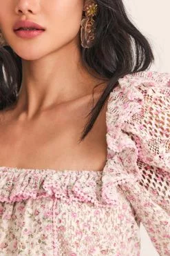 LoveShackFancy Dorabella Crop Top