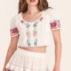 LoveShackFancy Collum Crop Top